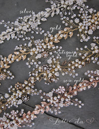 ZINNIA Leaf & Flower Headpiece