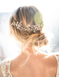 ZINNIA Leaf & Flower Headpiece