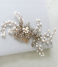 "EMMALINE" Bridal Headpiece Hair Comb