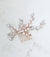 wedding hair comb rose gold
