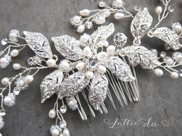 "EMMALINE" Bridal Headpiece Hair Comb