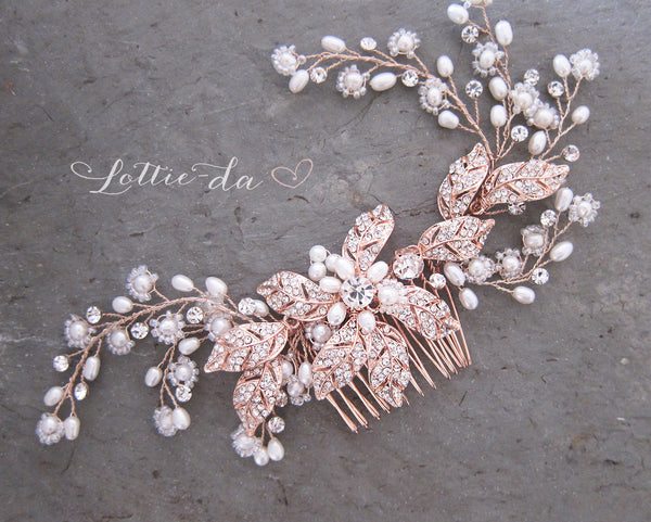 "EMMALINE" Bridal Headpiece Hair Comb