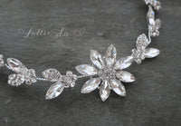 'AZALEA' Crystal Hair Vine Bridal Headpiece