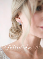 'AYLA' Art Deco Style Leaf Earrings