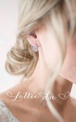 'AYLA' Art Deco Style Leaf Earrings
