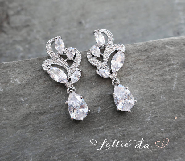 'ALLURA' Vintage Deco Style Earrings