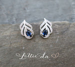 'AYLA' Art Deco Style Leaf Earrings