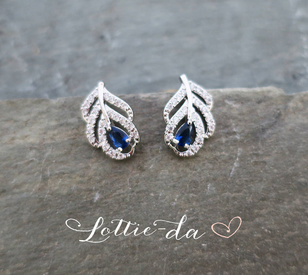 'AYLA' Art Deco Style Leaf Earrings