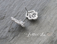 'AYLA' Art Deco Style Leaf Earrings