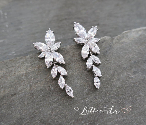'IVY' Chandelier Crystal Earrings