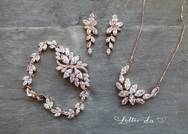 'IVY' Chandelier Crystal Earrings